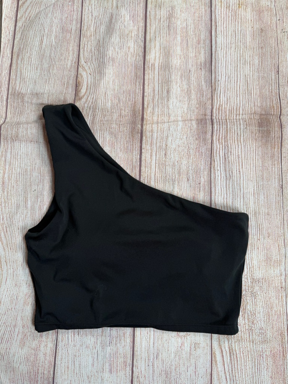 PARAGON Black One-Shoulder Crop Top